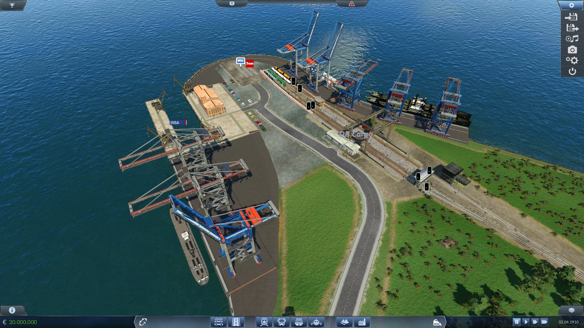 Kleiner Güter Hafen Luft