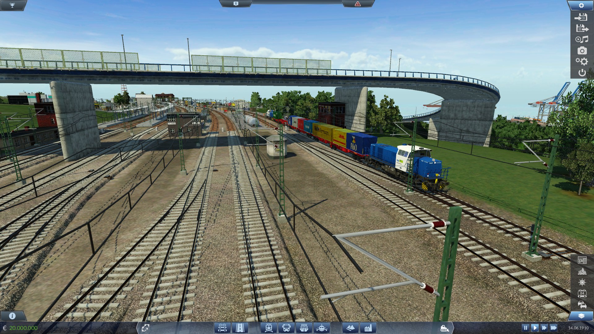 Transport vom Güter Bahnhof Richtung Hafen