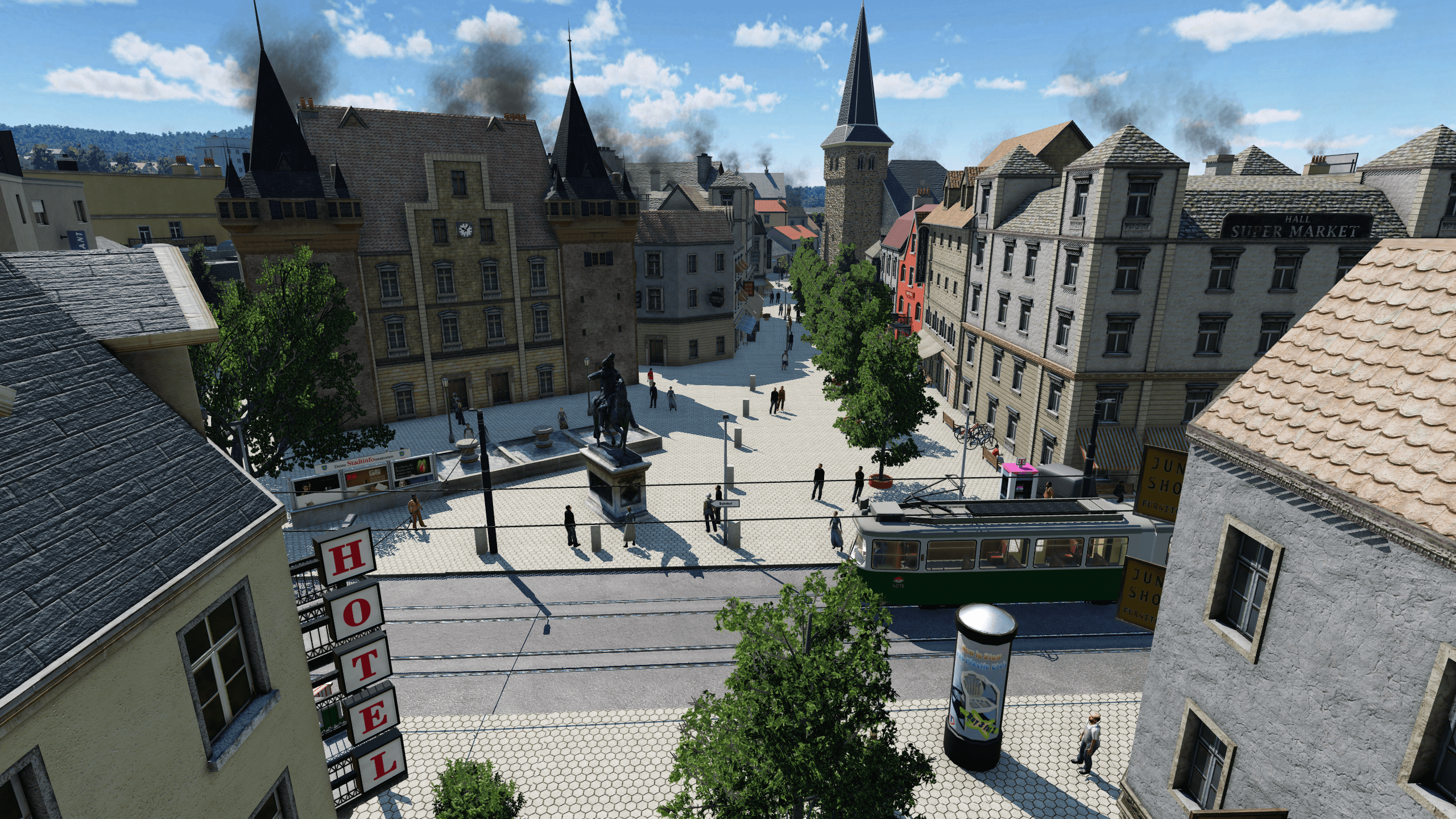 Tram am Rathausplatz