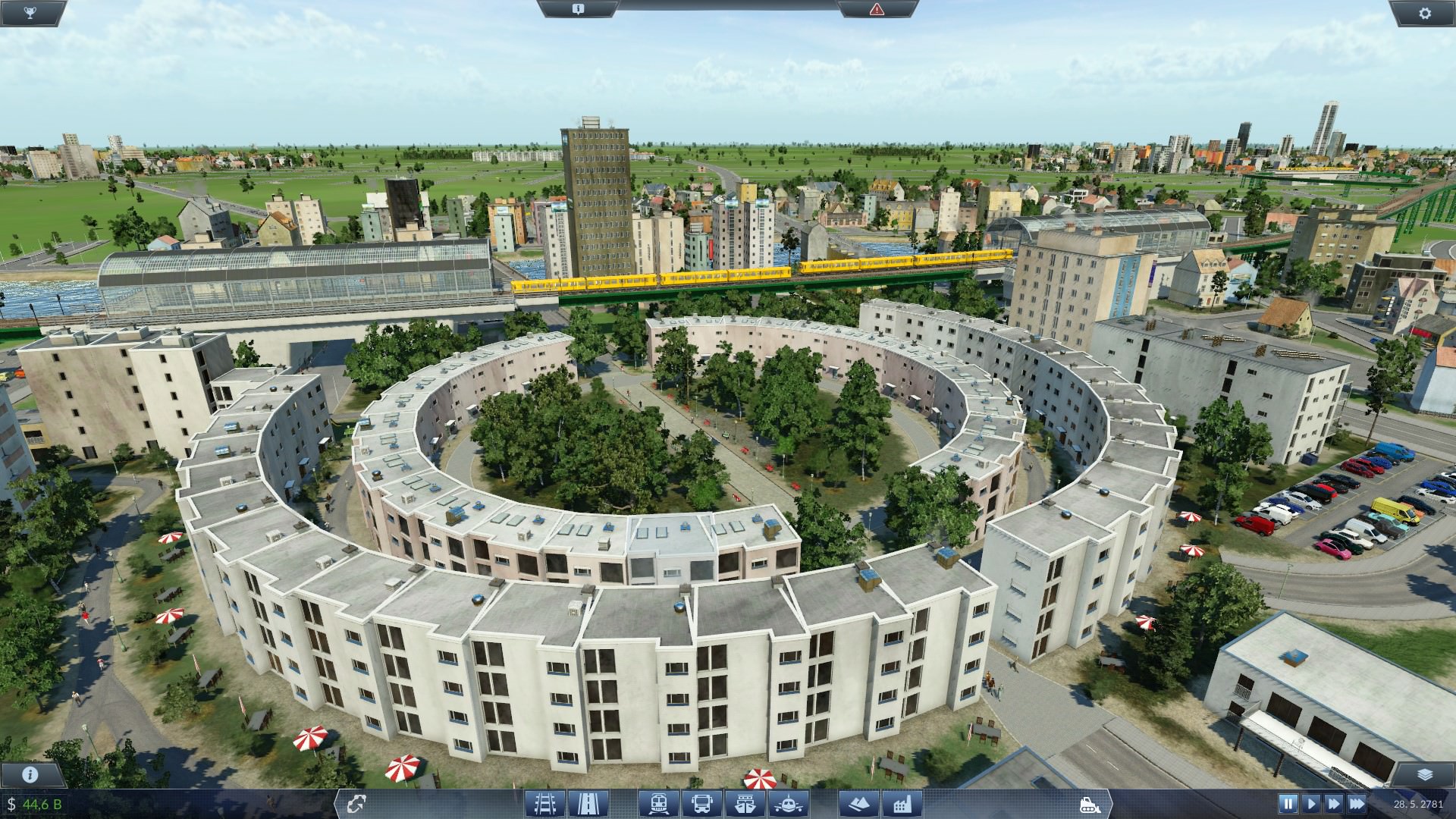 Begegnung die U1-Züge am Mehringplatz