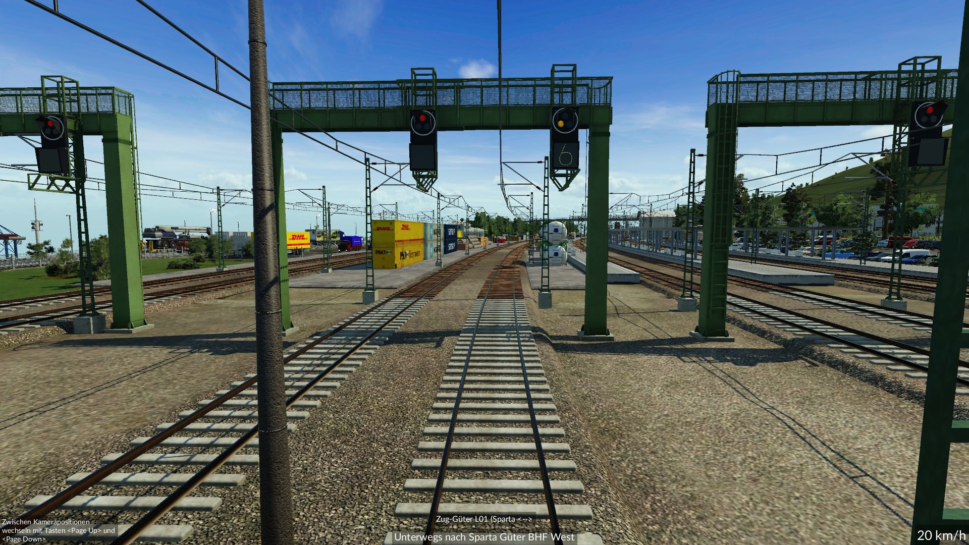 Einfahrt in den Güterbahnhof