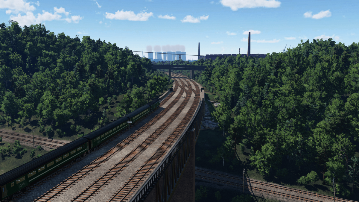 Updated HST crosses the Bridge