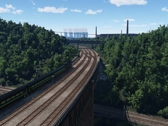 Updated HST crosses the Bridge