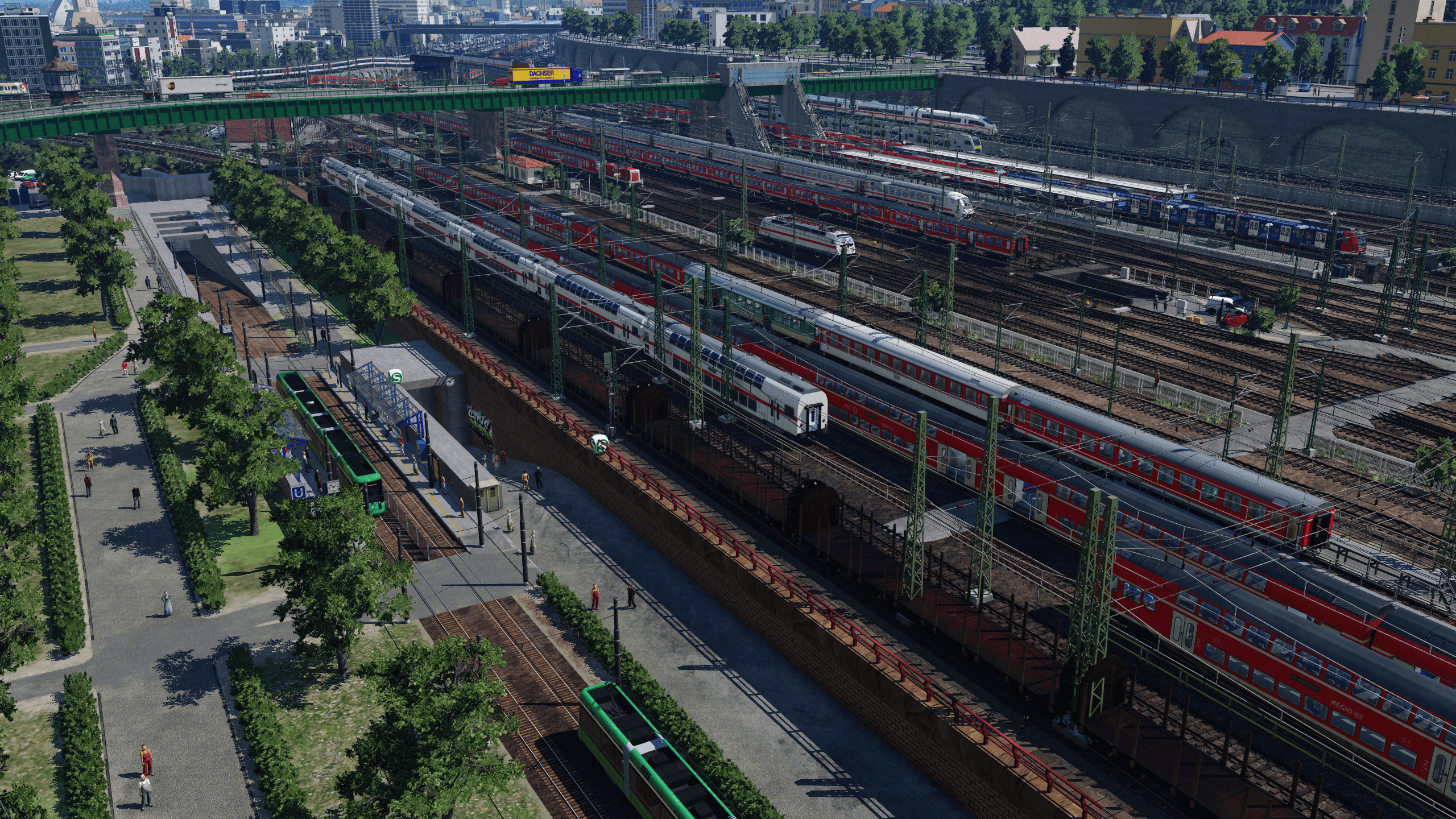Blick Richtung Hbf