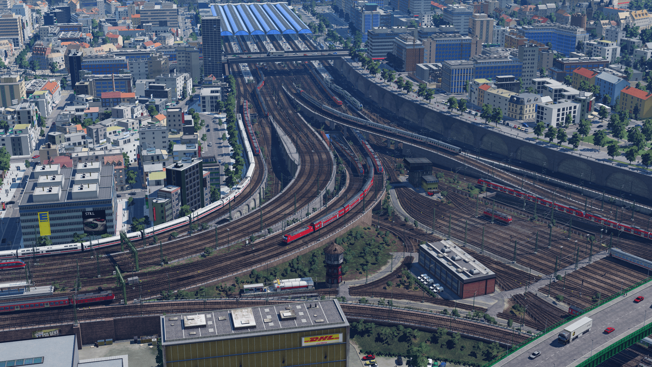 Bahnhofseinfahrt Ludwigstadt