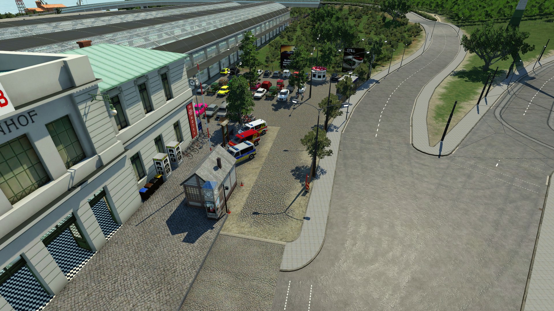 Parkplatz BHF Sparta langsam fertig 1