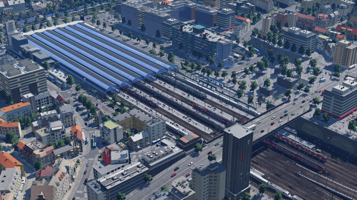 Hauptbahnhof und Umgebung