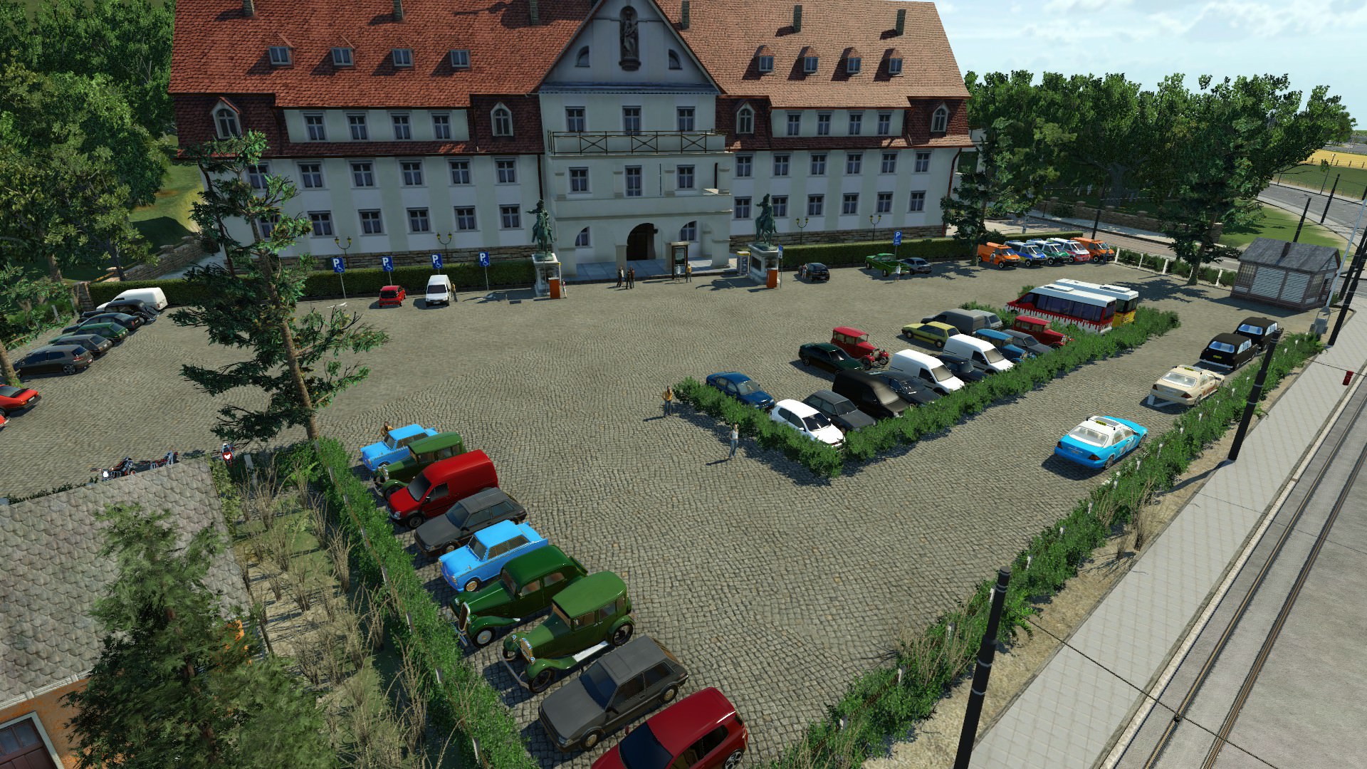Vor dem Rathaus