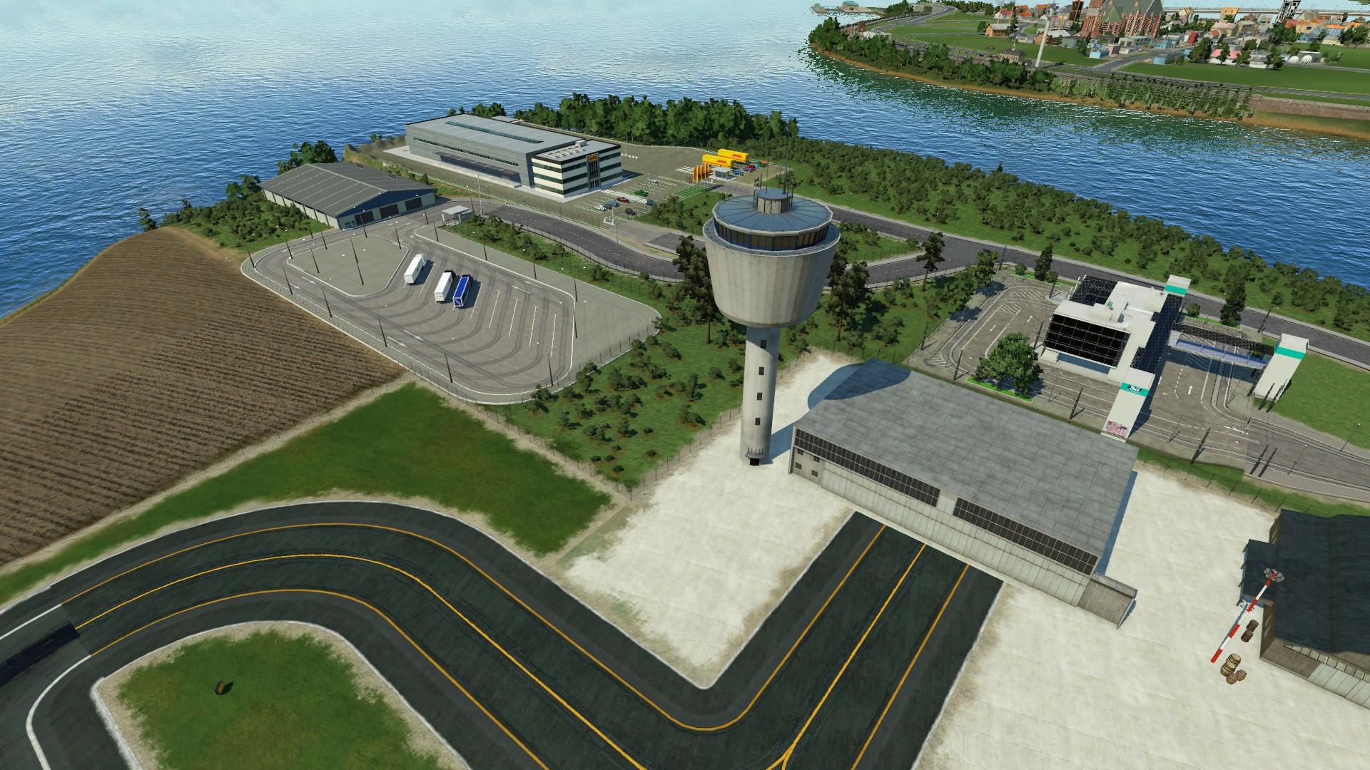 Atina Airport Tower, Zoll und DHL Lager