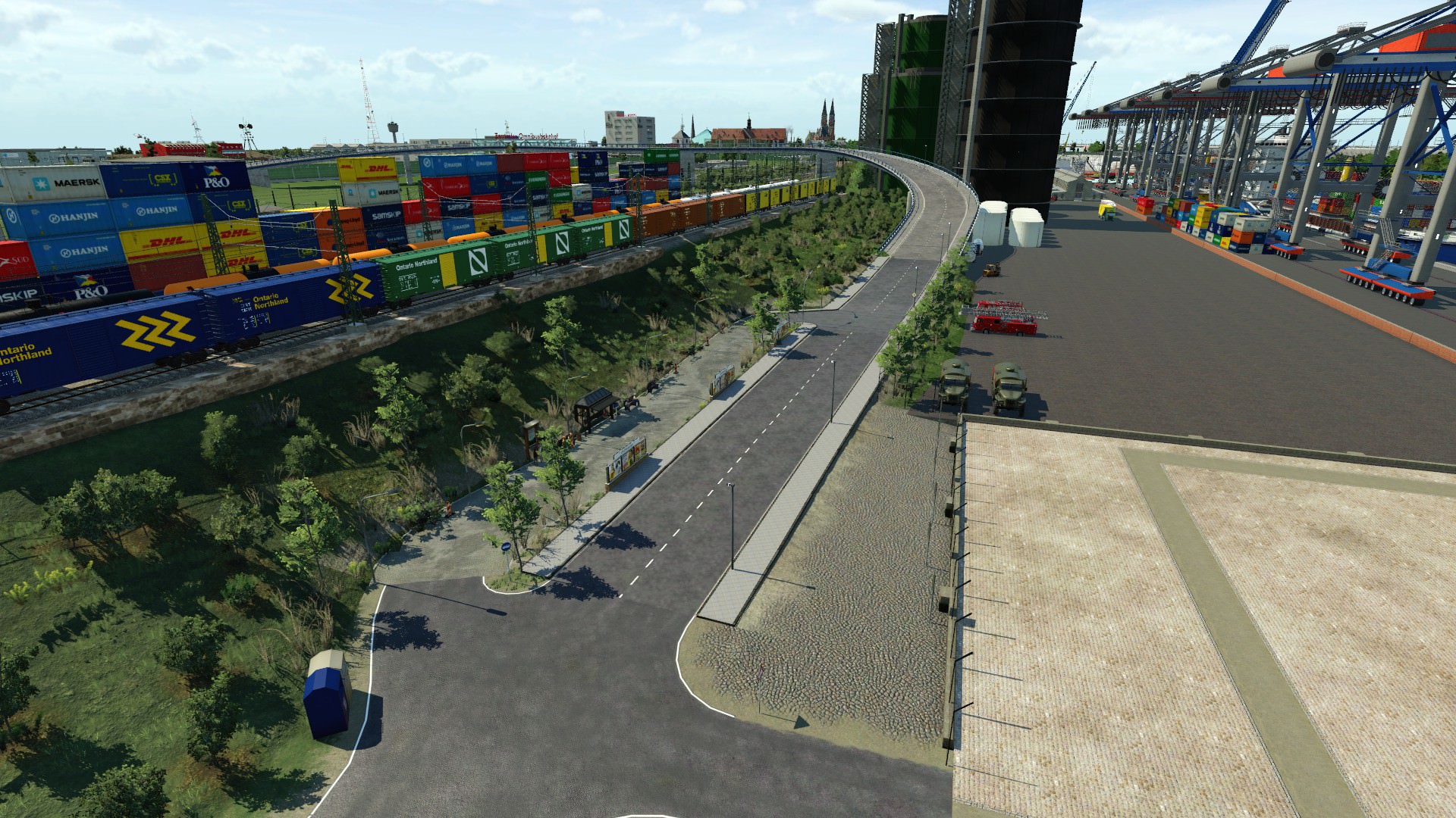 Atina Güter Hafen Bus Endhaltestelle