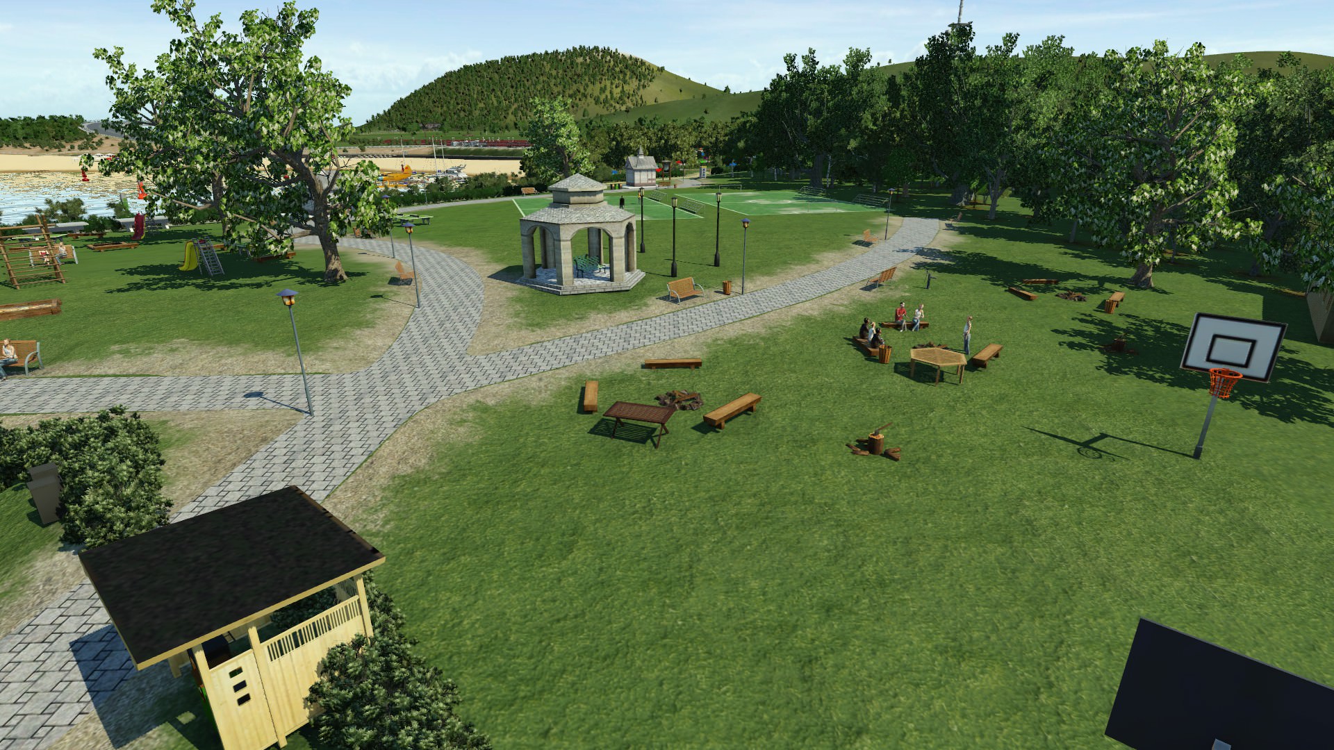 Spielplatz Grillplatz