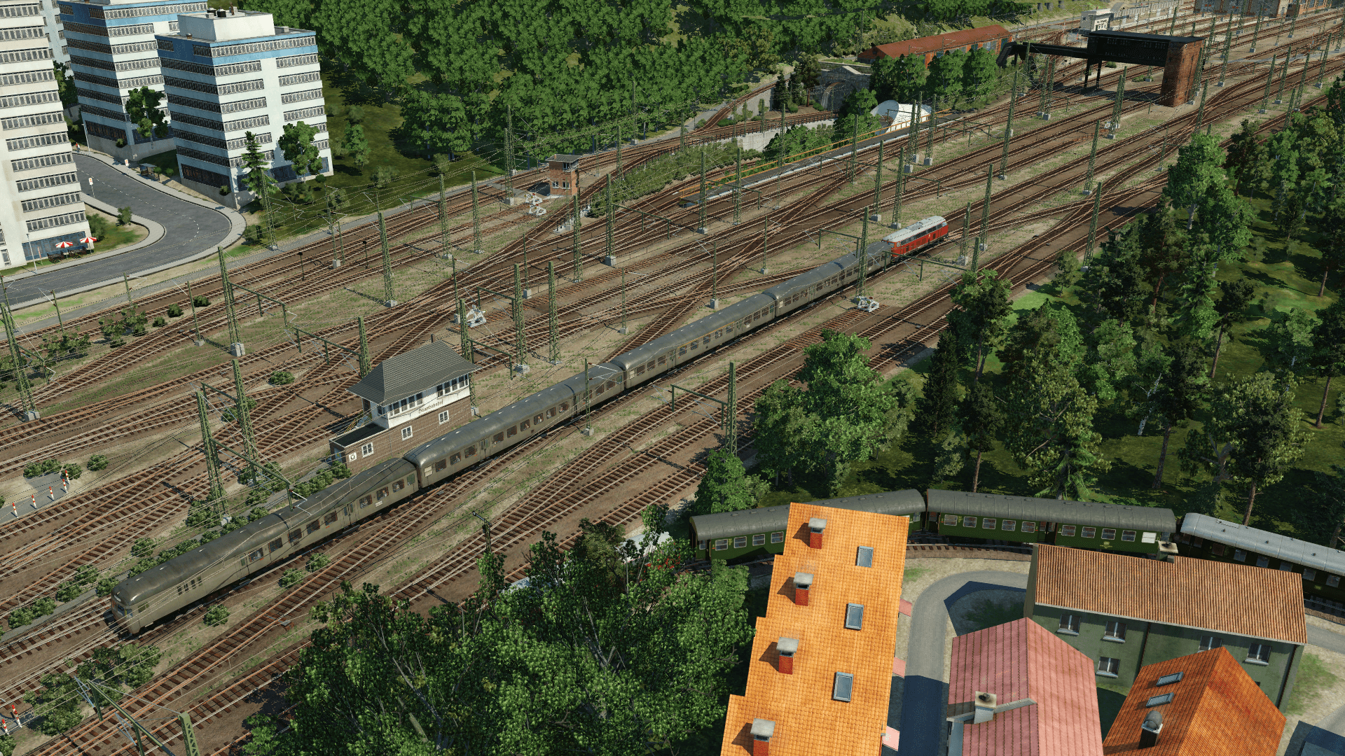 Blick auf das Gleisvorfeld 5