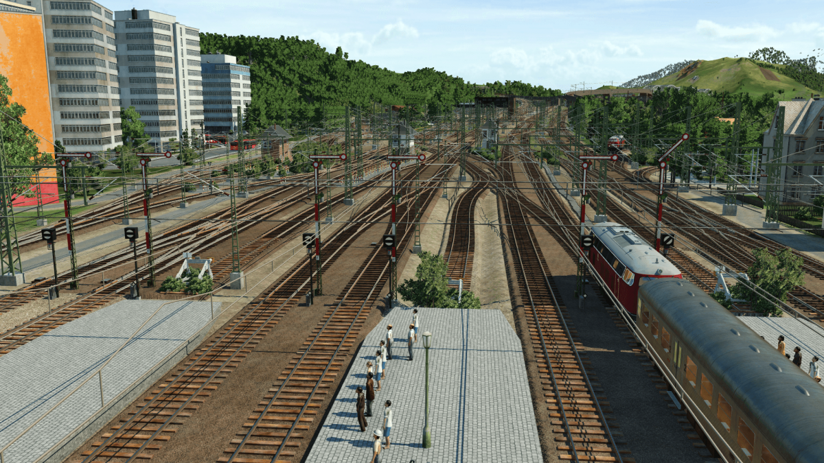 Blick auf das Gleisvorfeld 3