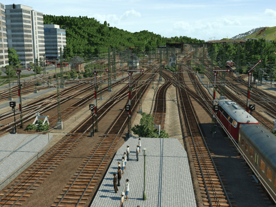 Blick auf das Gleisvorfeld 3