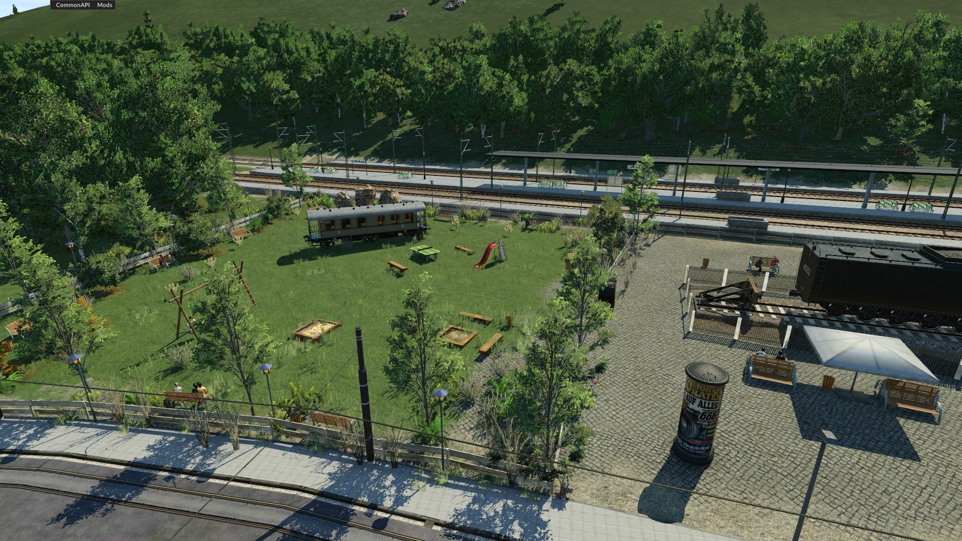 Noch eine Idee Alter Personen Wagon auf dem Spielplatz 2