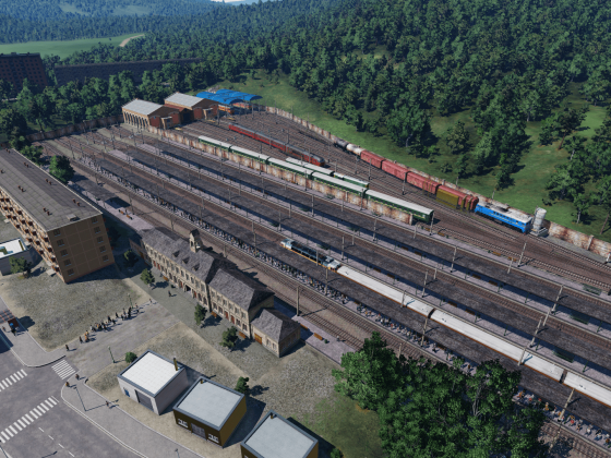 Depot and station in late USSR