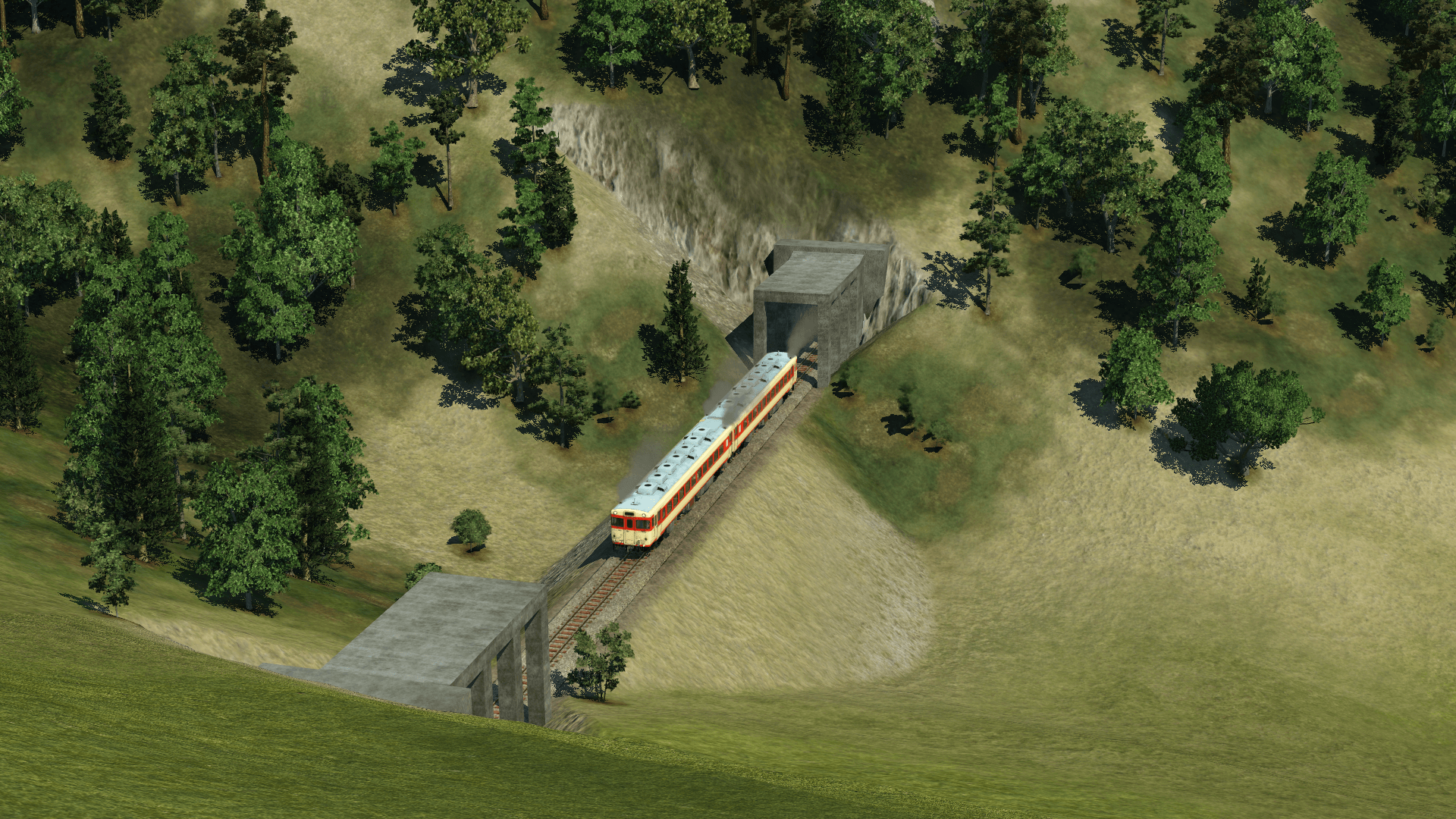 Through the mountains