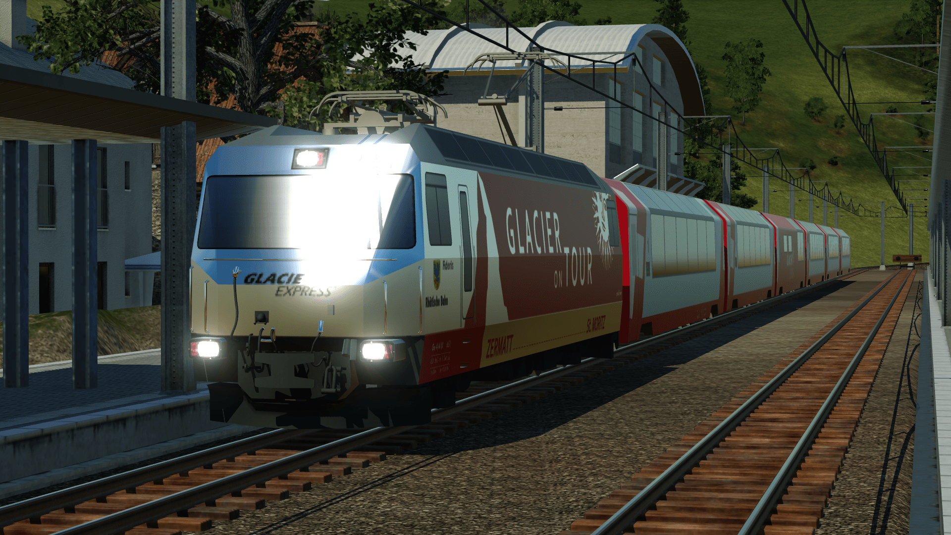 Glacier Express in Disentis/Mustér