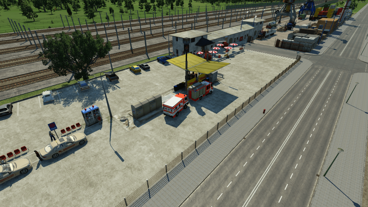 Modernisierter Güterbahnhof