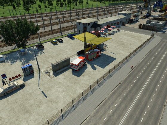 Modernisierter Güterbahnhof