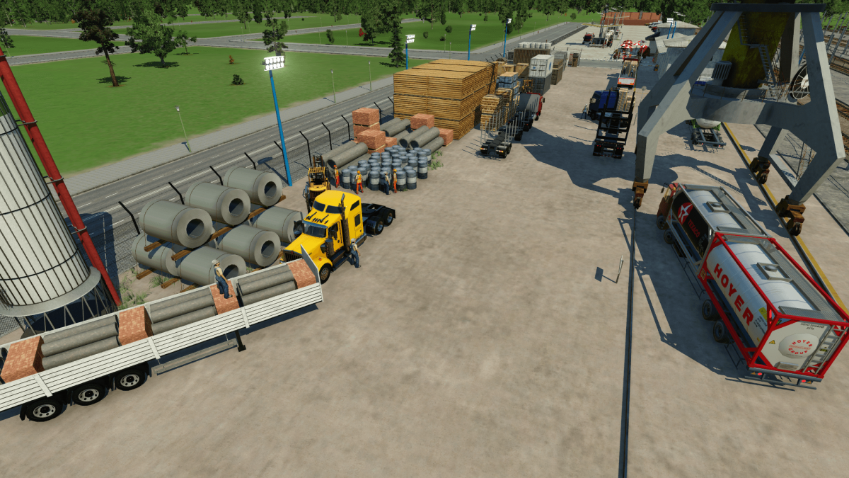 Einfahrtsbereich zum Güterterminal