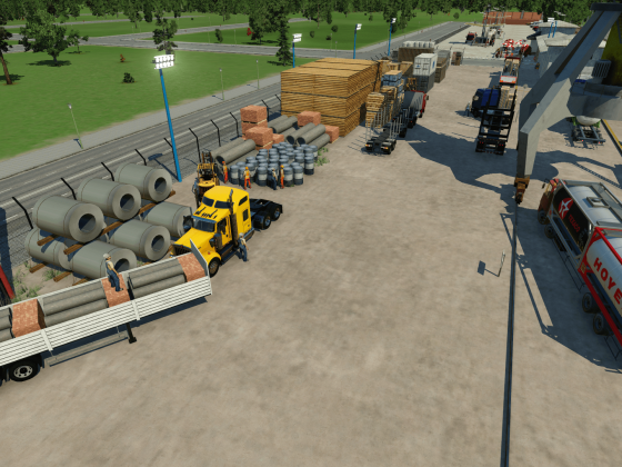 Einfahrtsbereich zum Güterterminal