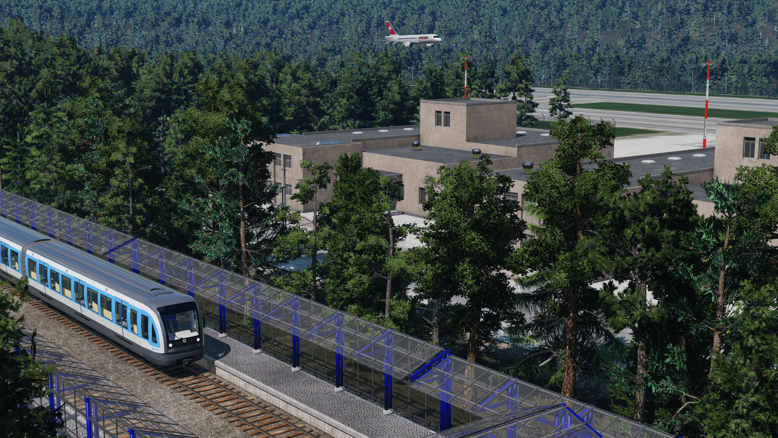 Der Expresszug zum Flughafen