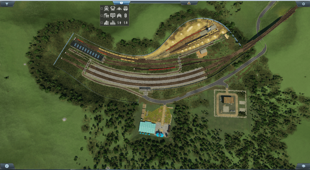 Die Station Blick von oben