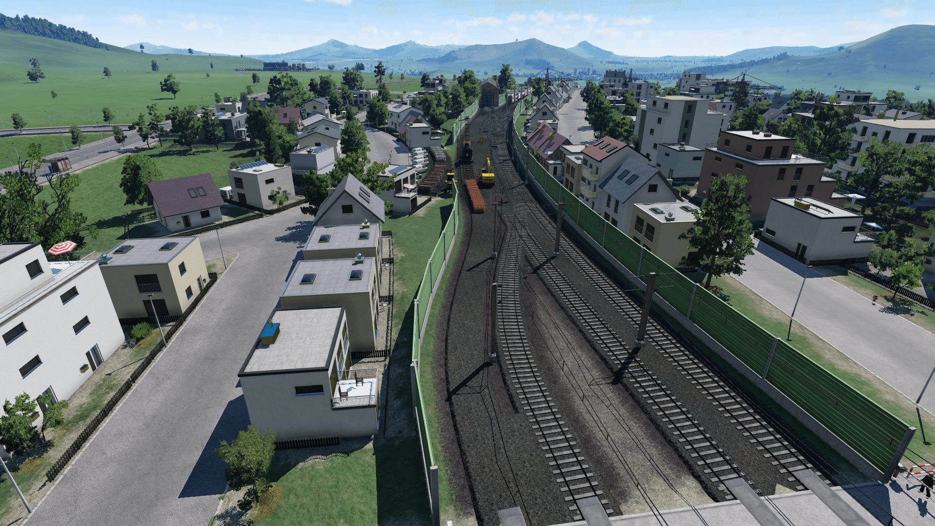 Gleisbaustelle vorm Hauptbahnhof Weenzen