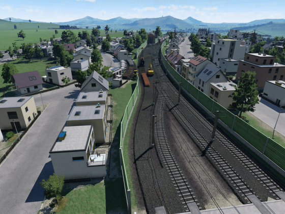 Gleisbaustelle vorm Hauptbahnhof Weenzen