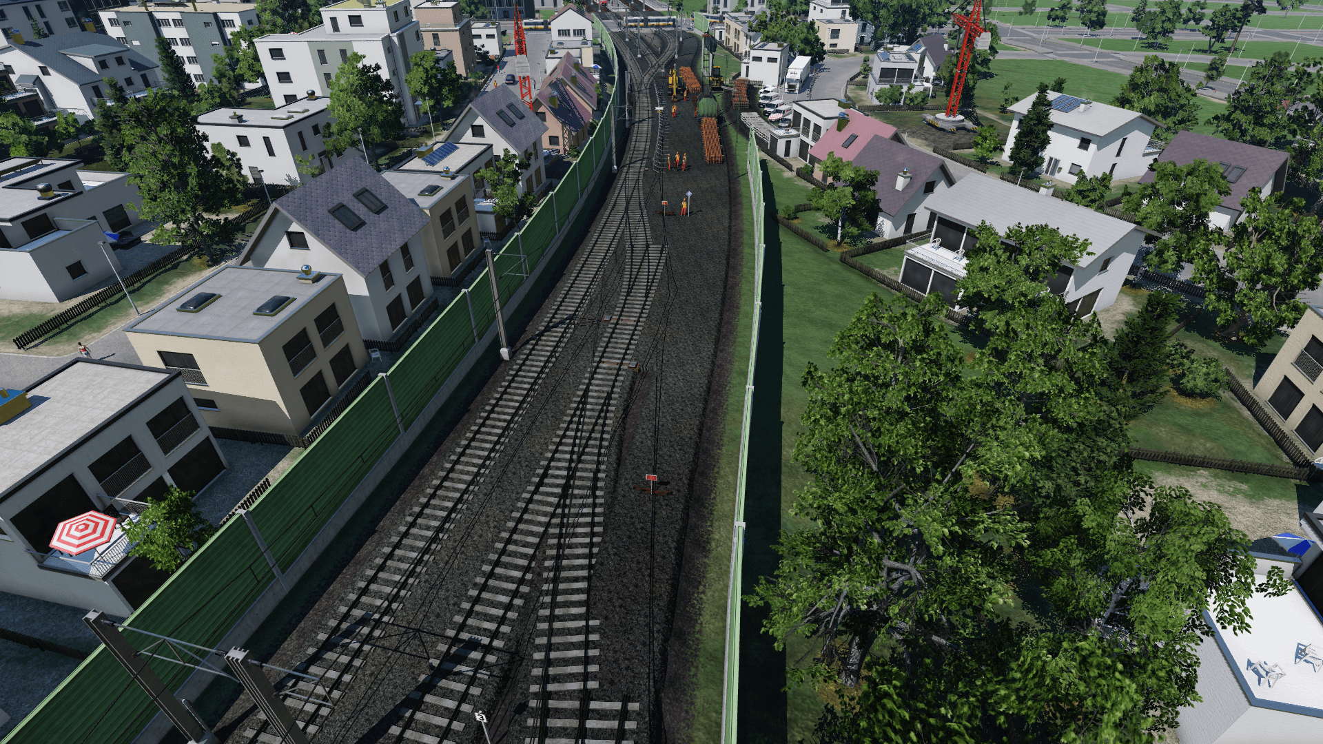 Gleisbaustelle vorm Hauptbahnhof Weenzen