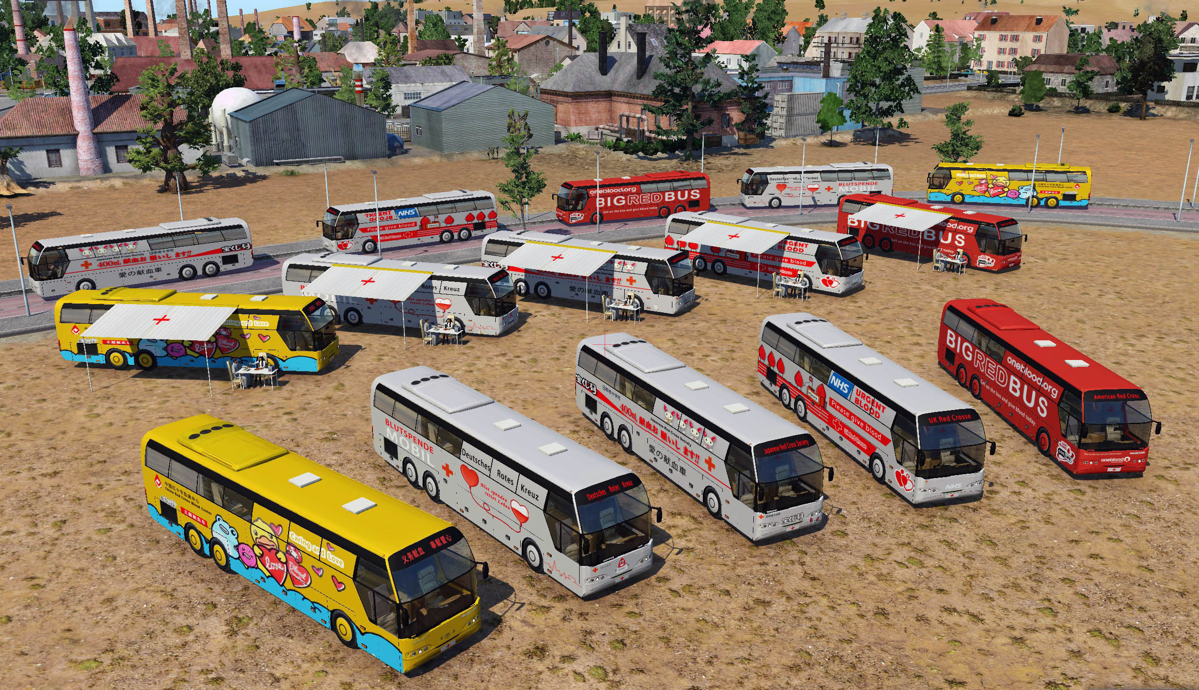 (Neoplan bus) - Blood donation series