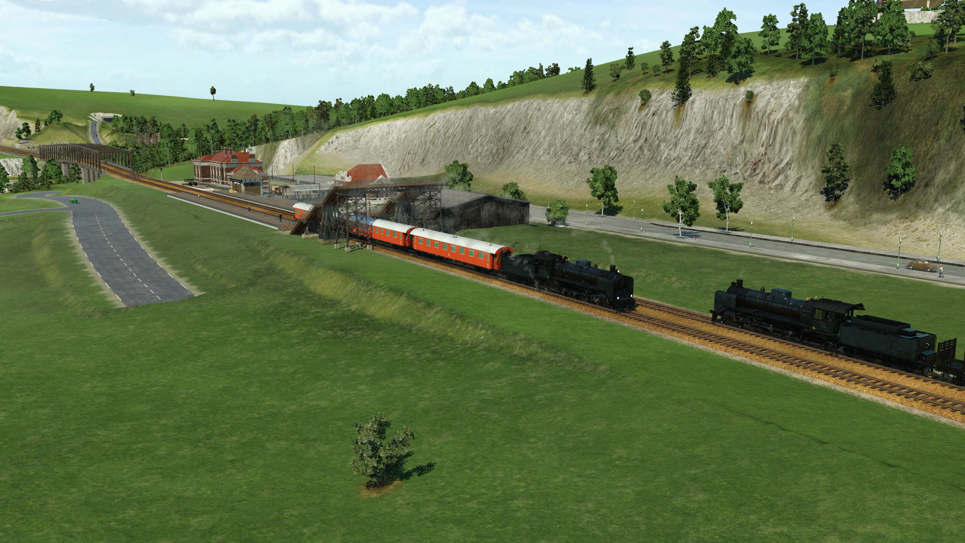 Local trains meeting
