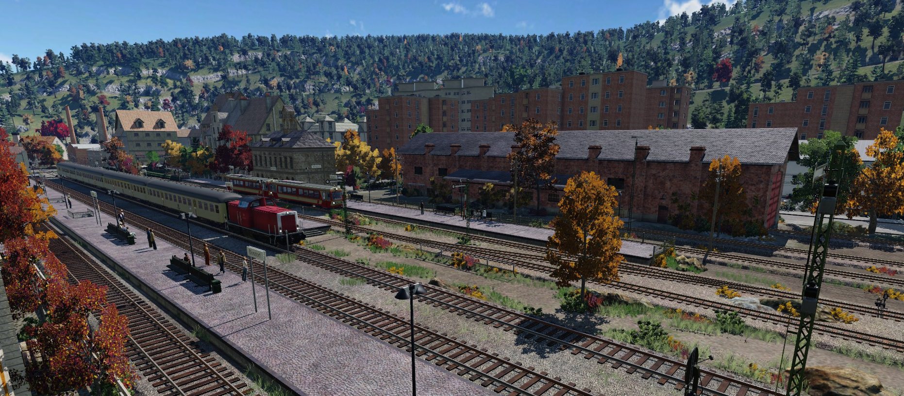 Binsdorf im Herbst