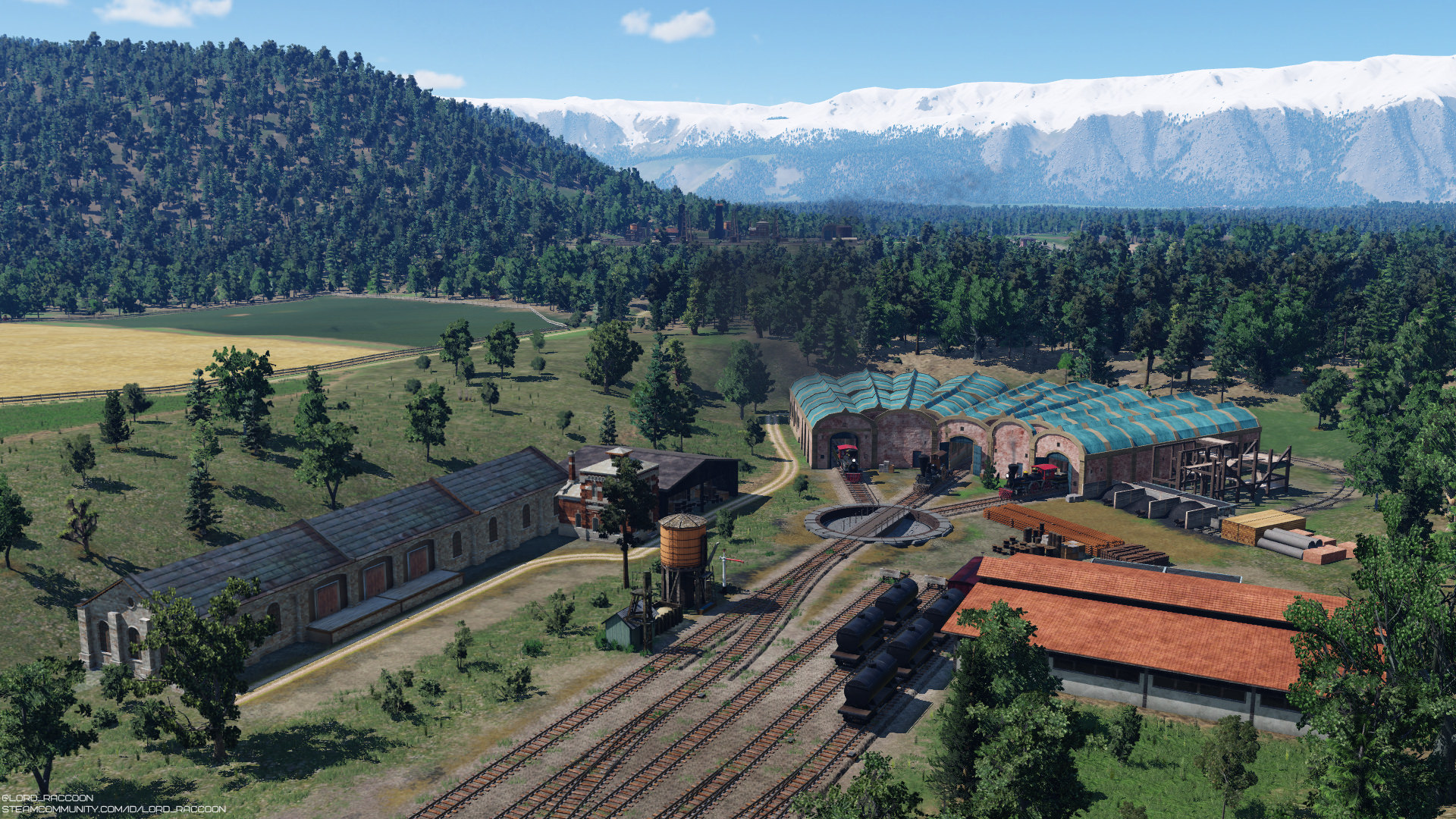 Train depot, USA 1850s #1