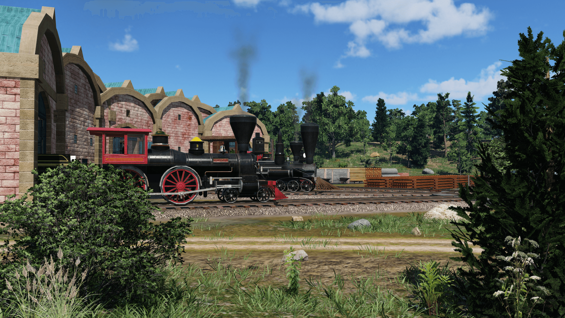 Train depot, USA 1850s #4