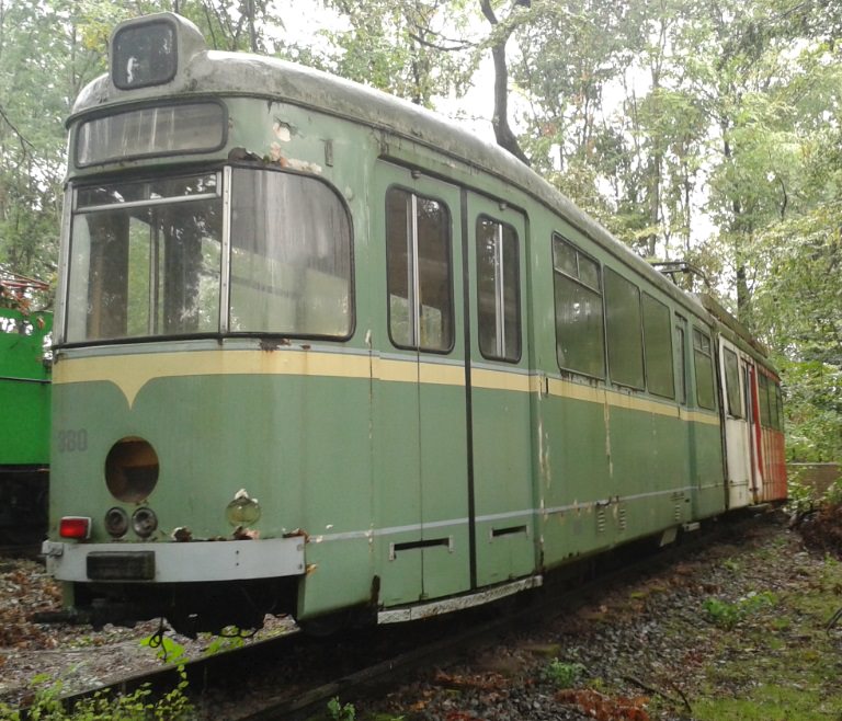 Alte Straßenbahnen in Herne