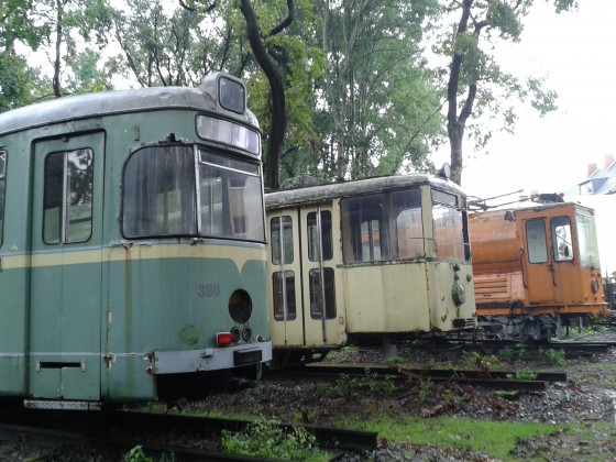 Alte Straßenbahnen in Herne