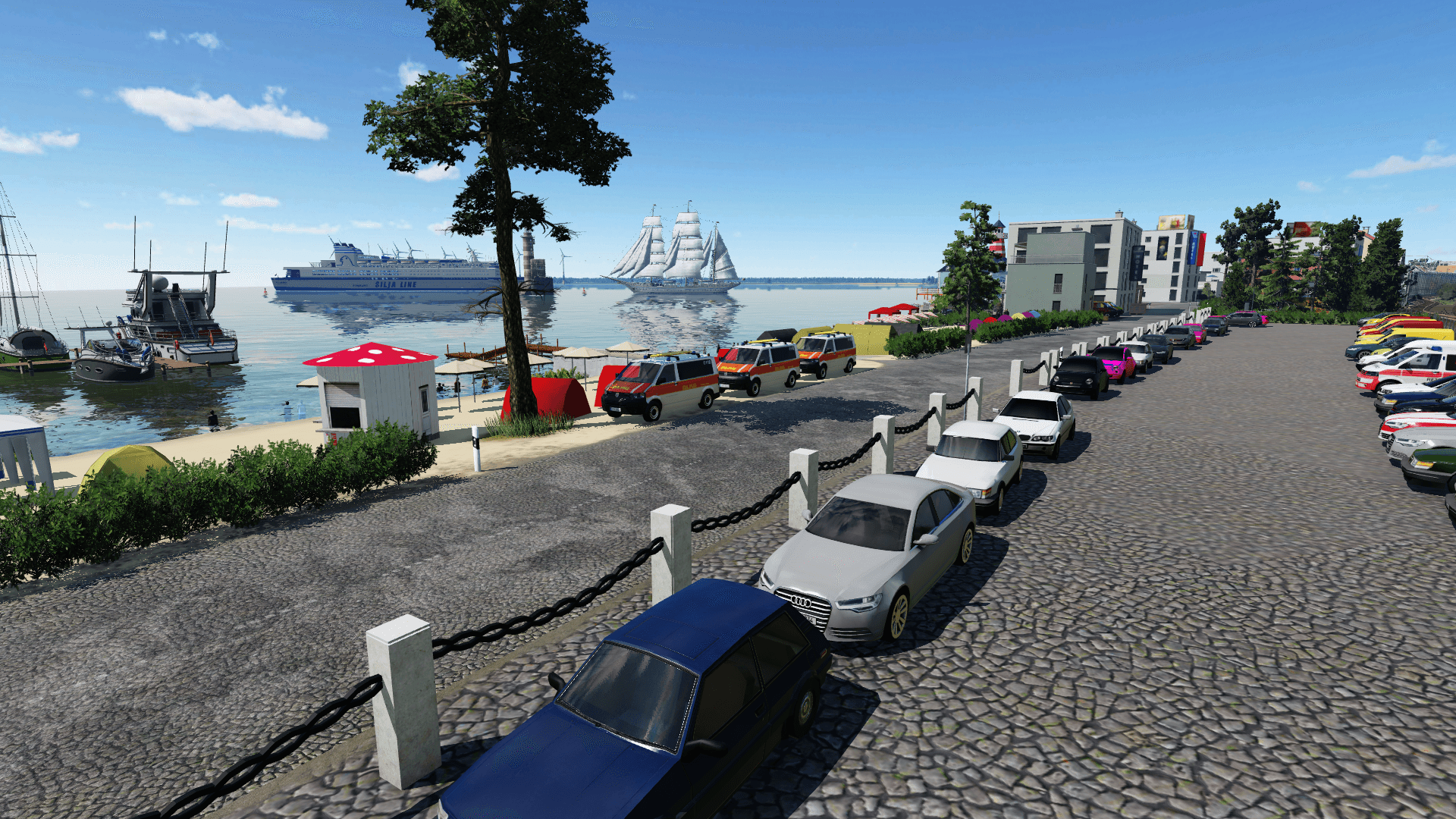 Die Ausfahrt der Gorch Fock