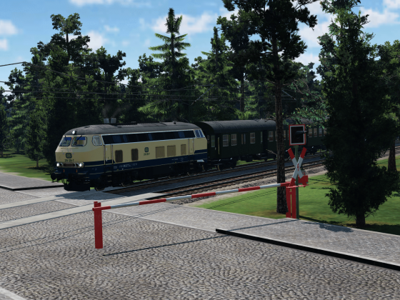 Zug aus Emmahafen - Route über Erben