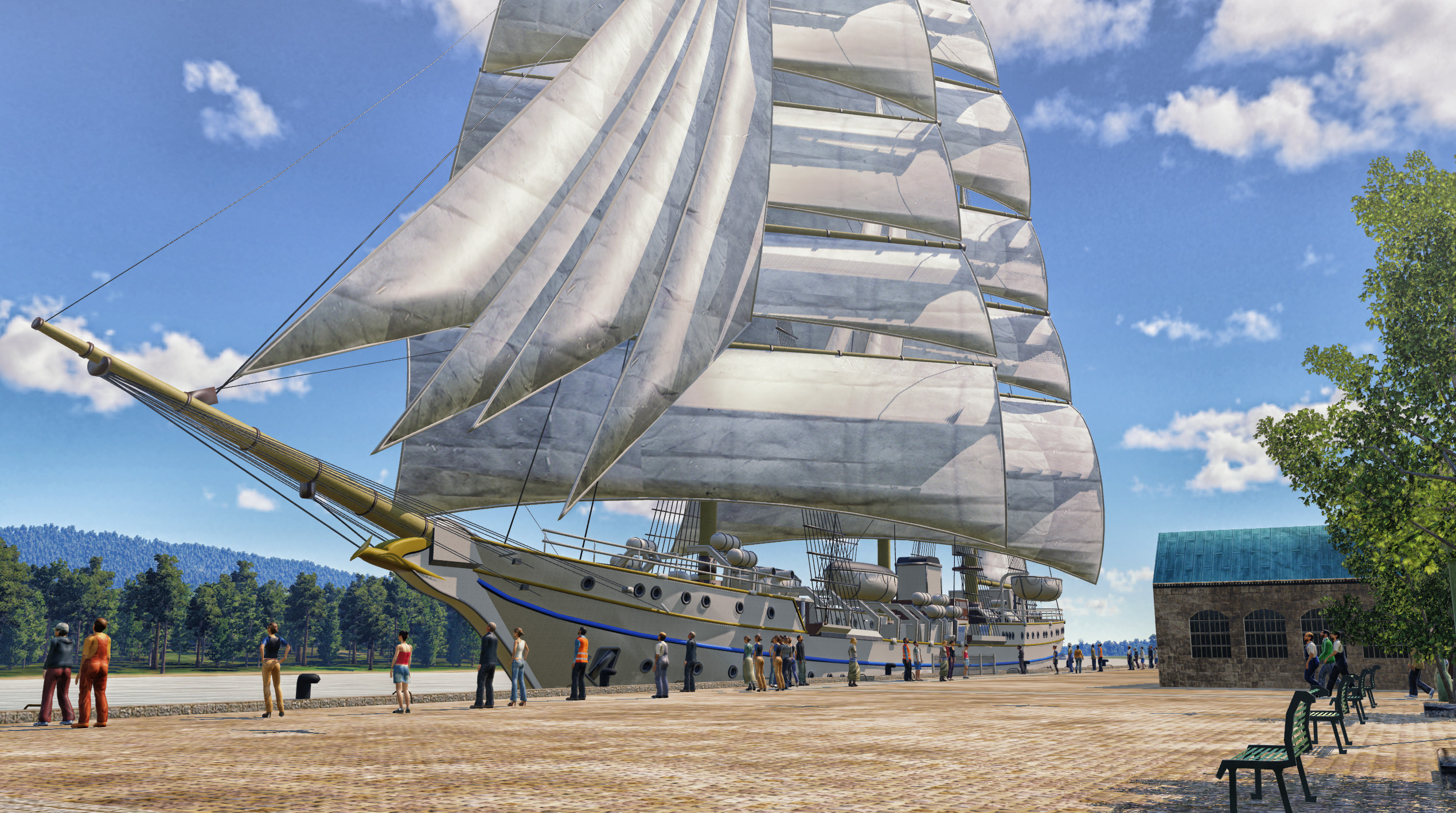 "Gorch Fock" arrives...