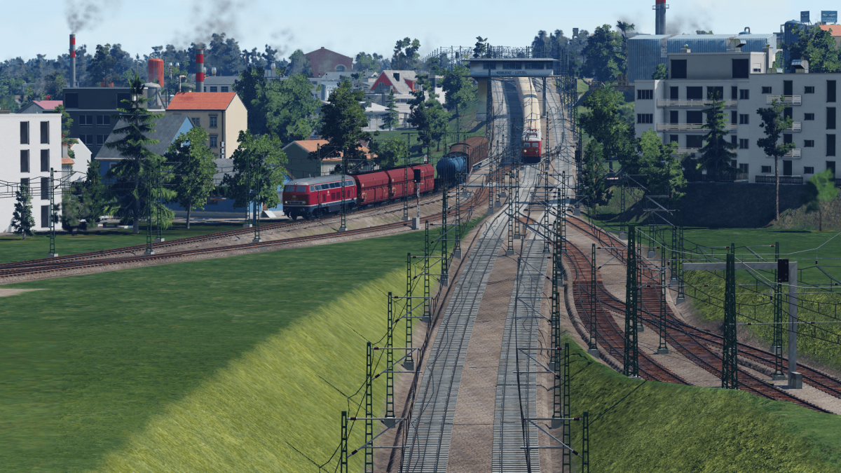 V 160 - Deutsche Nebenbahn Güterzug