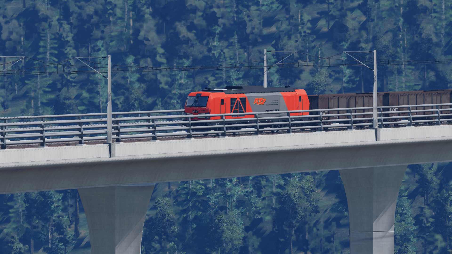 Erste Lok an SFS Baustelle