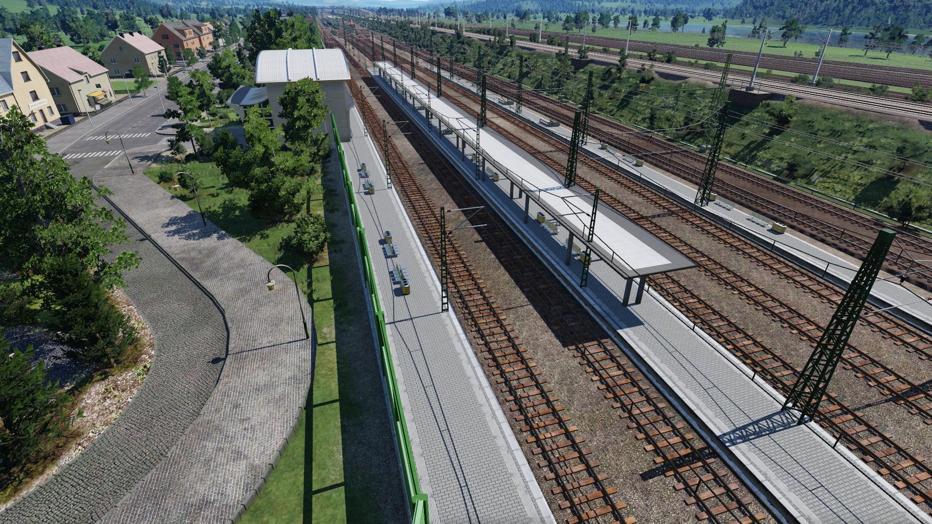 Überblick Bahnhof, SFS und Rangierbahnhof