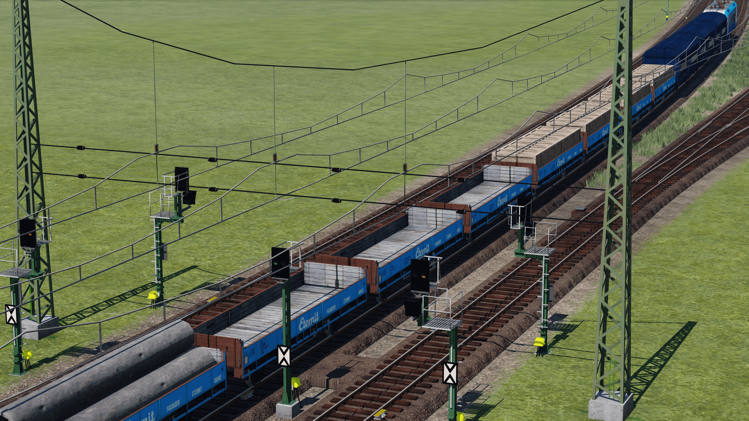 Komplett modelliertes Quertragwerk