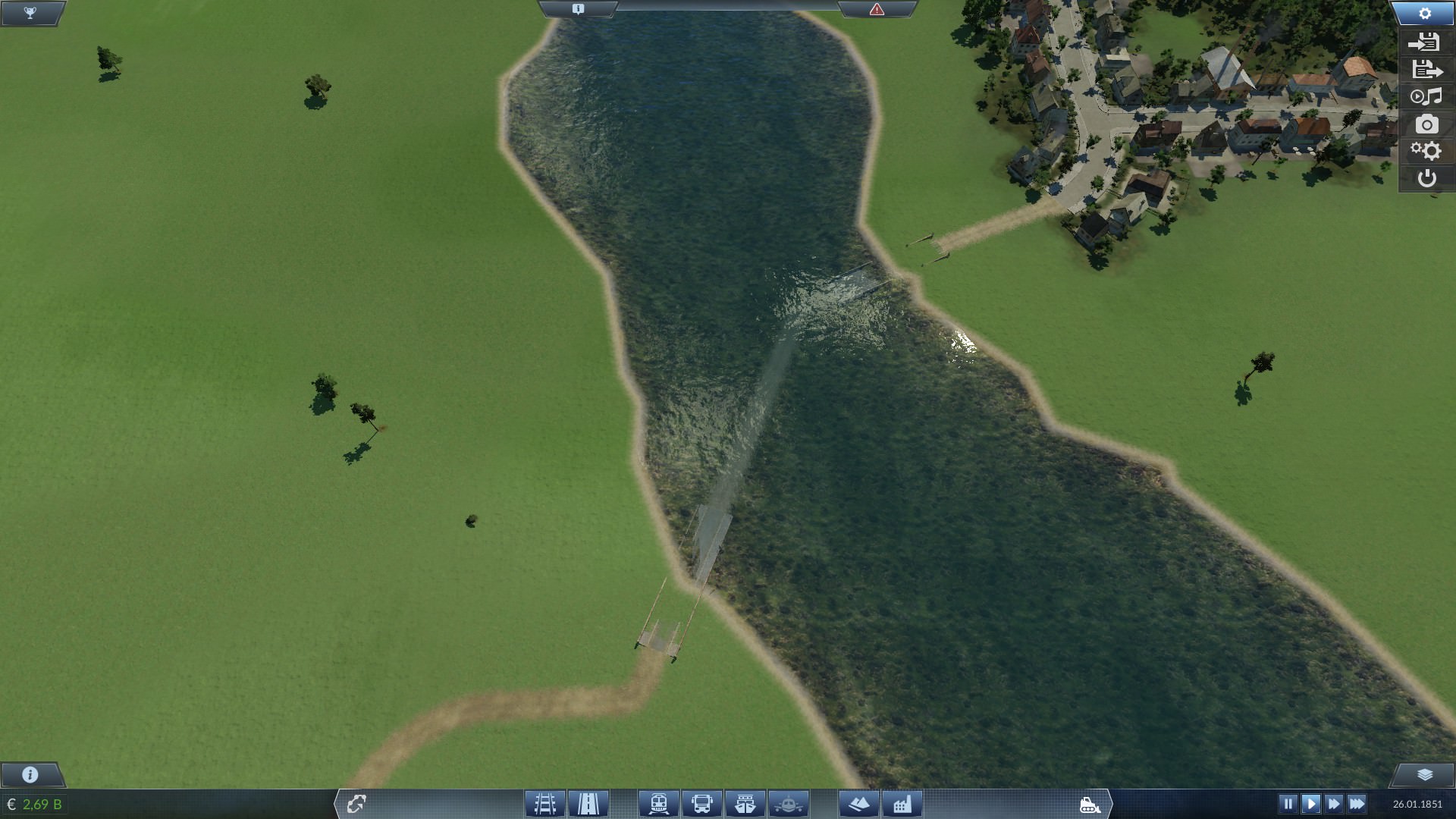 Unterwasser Brücke
