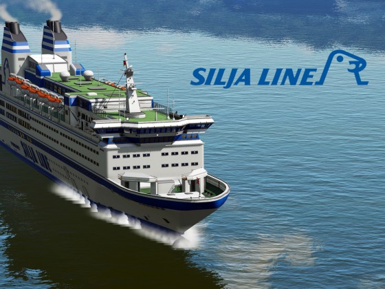 Fictional "Silja Line" postcard