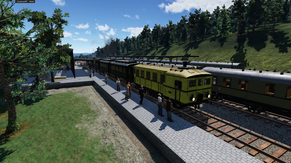 Dampftriebwagen - 1913 - Bahnhof "Felding" (fiktiv)