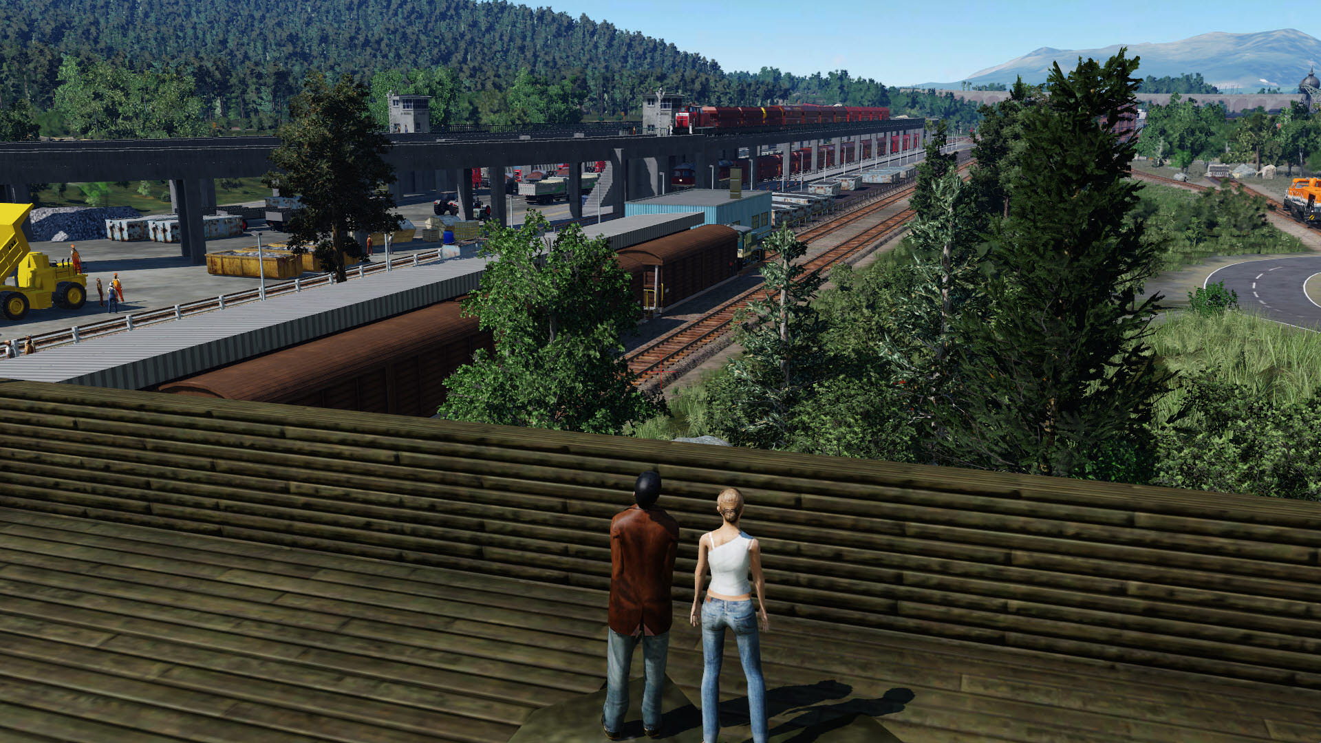 Trainspotting auf die Entladebrücke bei Ditzingen