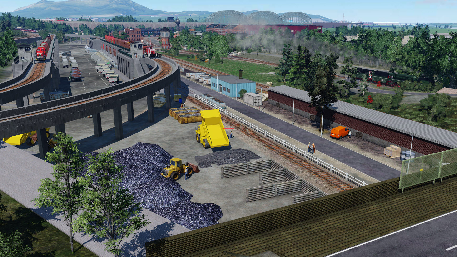 Blick auf die Entladebrücke bei Ditzingen #3